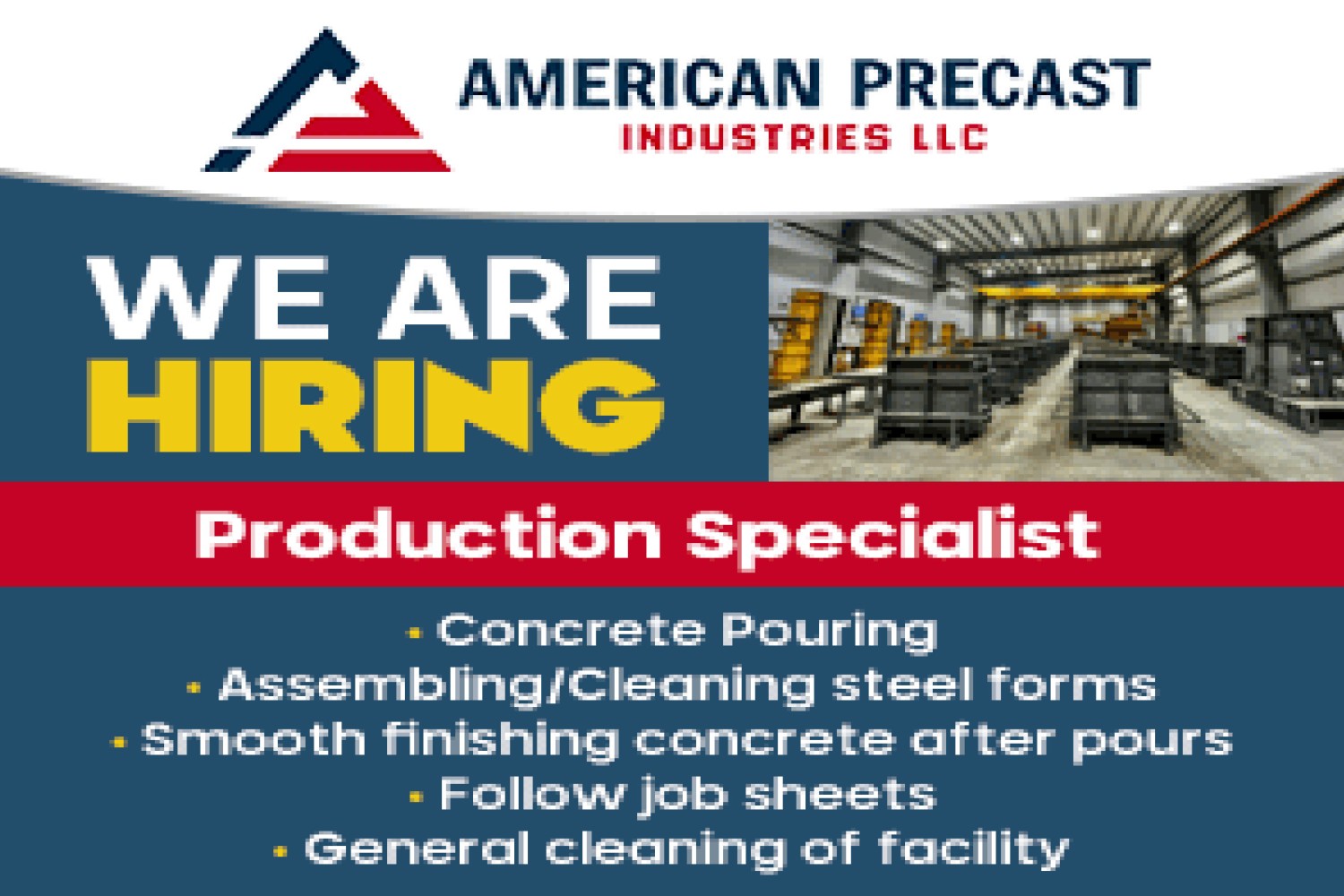 Featured Local Job: Production Specialist